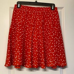 Banana Republic red skirt